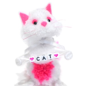 CAT cica sorozat - pink-fehér, Otthon & Lakás, Dekoráció, Dísztárgy, Mindenmás, MESKA