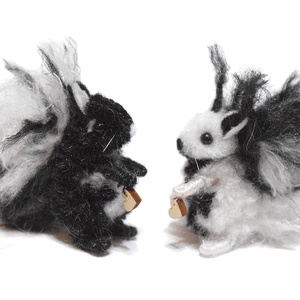 Yin és Yang mókuskák - xs - otthon & életmód - dekoráció - dísztárgy - Meska.hu