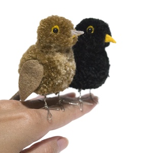 Fekete rigó pár (Turdus merula) - otthon & életmód - dekoráció - dísztárgy - Meska.hu