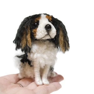 Cavalier King Charles spániel - fekete - otthon & életmód - dekoráció - dísztárgy - Meska.hu