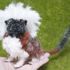 Gyapjasfejű tamarin (Saguinus oedipus) - otthon & életmód - dekoráció - dísztárgy - Meska.hu