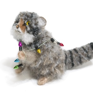 Manul fényfüzérrel - otthon & életmód - dekoráció - dísztárgy - Meska.hu