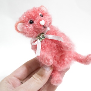 Pom - Teddy maci - rózsaszín - otthon & életmód - dekoráció - dekoratív figurák és szobrok - Meska.hu