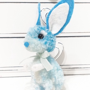 Égszín nyuszi  - otthon & életmód - dekoráció - dekoratív figurák és szobrok - Meska.hu