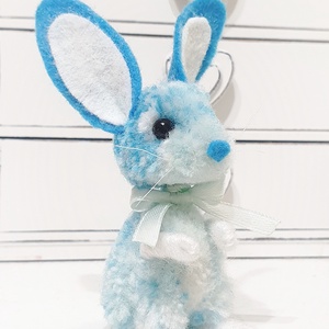 Égszín nyuszi  - otthon & életmód - dekoráció - dekoratív figurák és szobrok - Meska.hu