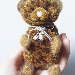 Pom - Teddy maci - Irizke - otthon & életmód - dekoráció - dekoratív figurák és szobrok - Meska.hu