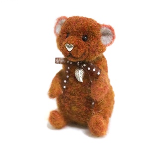 Pom - Teddy maci - Ezüst Kislevél - otthon & életmód - dekoráció - dekoratív figurák és szobrok - Meska.hu