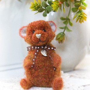Pom - Teddy maci - Ezüst Kislevél - Meska.hu