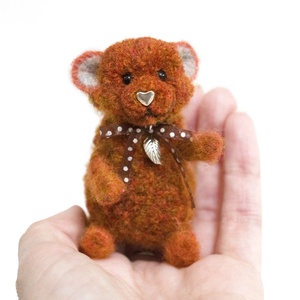 Pom - Teddy maci - Ezüst Kislevél - otthon & életmód - dekoráció - dekoratív figurák és szobrok - Meska.hu
