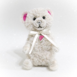 Pom - Teddy maci - Pink Levélke - otthon & életmód - dekoráció - dekoratív figurák és szobrok - Meska.hu