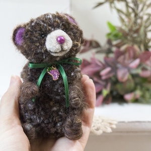 Pom - Teddy maci - Szőlőfürt - otthon & életmód - dekoráció - dekoratív figurák és szobrok - Meska.hu