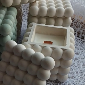 Buborék tégelyes illatgyertya - Meska.hu