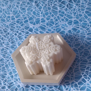 HÓPEHELY illatgyertya - karácsony - karácsonyi lakásdekoráció - karácsonyi illatgyertya, mécses - Meska.hu