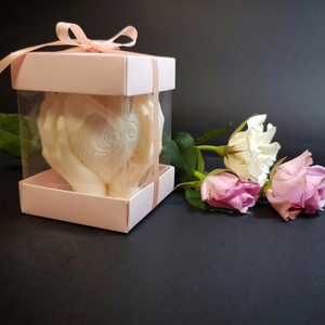 Szeretettel dekorgyertya-Díszdobozban - otthon & életmód - gyertya, illat, aroma - gyertya - Meska.hu