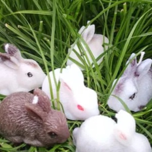 Nyuszi-Húsvéti dekorgyertya - Meska.hu