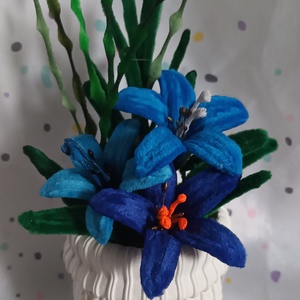 Zsenília csokor - otthon & életmód - virágdekoráció - virágok - virágcsokor - Meska.hu