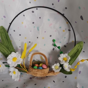 Húsvéti ajtódísz, kopogtató - ünnepi díszek, dekorációk - húsvéti díszek és dekorációk - húsvéti ajtódísz, kopogtató - Meska.hu