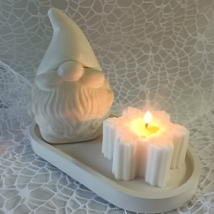 Hópehely illatgyertya - Meska.hu