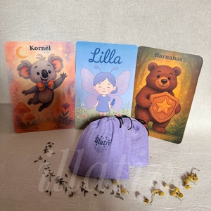 Pamutgéz gyógynövényes ásványos zsák gyerekeknek mesekártyákkal - Meska.hu