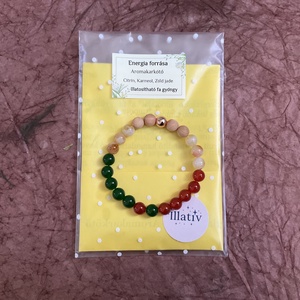 Ásványkarkötő illatosítható fagyönggyel - � Energia forrása  - ékszer - karkötő - ásványkarkötő - Meska.hu