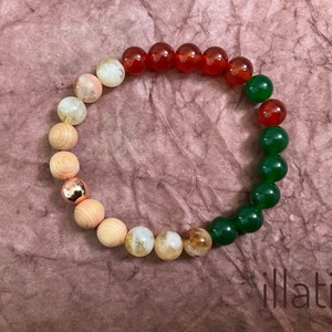 Ásványkarkötő illatosítható fagyönggyel -  Energia forrása , Ékszer, Karkötő, Ásványkarkötő, Gyöngyfűzés, gyöngyhímzés, MESKA