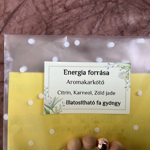 Ásványkarkötő illatosítható fagyönggyel - � Energia forrása  - ékszer - karkötő - ásványkarkötő - Meska.hu