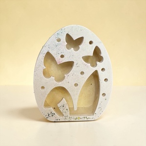 Mesefény tojás - pillangós éjjeli fény mesekártyával  - ünnepi díszek, dekorációk - húsvéti díszek és dekorációk - húsvéti tojás, hímestojás - Meska.hu