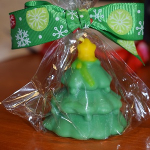 Karácsonyfa illatgyertya - karácsony - karácsonyi lakásdekoráció - karácsonyi illatgyertya, mécses - Meska.hu