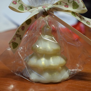 Karácsonyfa illatgyertya - karácsony - karácsonyi lakásdekoráció - karácsonyi illatgyertya, mécses - Meska.hu