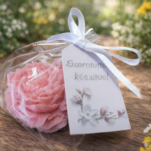 Rózsa illatgyertya - Meska.hu