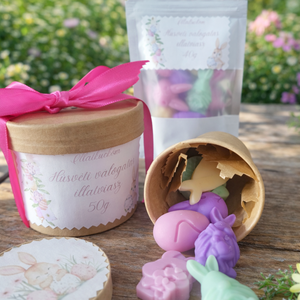 Húsvéti illatviasz válogatás díszdobozban � nyuszis ajándékcsomag, Otthon & Életmód, Gyertya, illat, aroma, Illatviasz, , MESKA