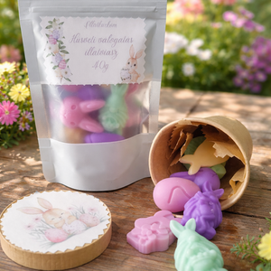 Húsvéti illatviasz válogatás díszdobozban � nyuszis ajándékcsomag - otthon & életmód - gyertya, illat, aroma - illatviasz - Meska.hu