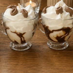 Kókuszos-Vaníliás Frappuccino-gyertya - otthon & életmód - gyertya, illat, aroma - illatviasz - Meska.hu