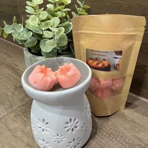 Mandarin torta illatú szójaviasz illatviasz 50 gramm + párologtató szett, Otthon & Életmód, Gyertya, illat, aroma, Illatviasz, , MESKA