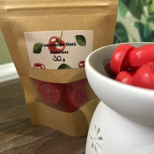 Cseresznye illatú szójaviasz illatviasz 30 gramm - otthon & életmód - gyertya, illat, aroma - illatviasz - Meska.hu