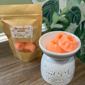 Narancs illatú szójaviasz illatviasz 30 gramm, Otthon & Életmód, Gyertya, illat, aroma, Illatviasz, , MESKA
