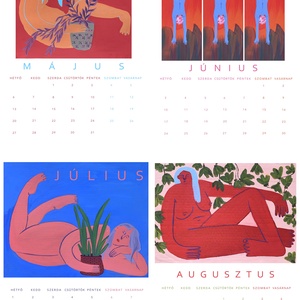 2024-es falinaptár A4 - otthon & életmód - dekoráció - fali és függő dekoráció - falinaptár & öröknaptár - Meska.hu