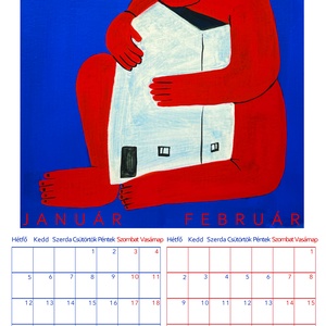 2026-os falinaptár A4 - otthon & életmód - dekoráció - fali és függő dekoráció - falinaptár & öröknaptár - Meska.hu