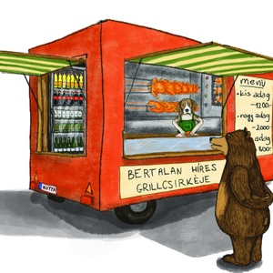 Grillcsirkéző Maci - Meska.hu