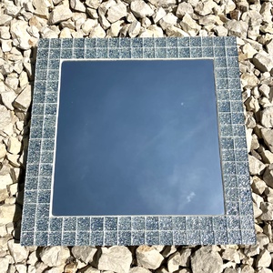 Mozaik tükör - ezüst csillámos üveg kristálymozaikkal, Otthon & Lakás, Dekoráció, Tükör, Mozaik, MESKA