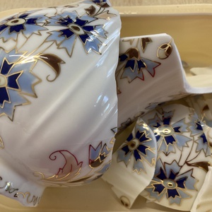 Zsolnay mentett darabok - porcelán nyaklánc - pici medál nemesacél lánccal - ékszer - nyaklánc - medálos nyaklánc - Meska.hu
