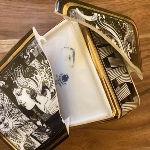 Szász Endre mentett darabok - nyaklánc - szögletes medál nemesacél lánccal - ékszer - nyaklánc - medálos nyaklánc - Meska.hu