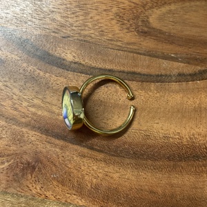 Aranyozott gyűrű - Herendi mentett darabok - pillangószárny mintás, állítható - ékszer - gyűrű - szoliter gyűrű - Meska.hu