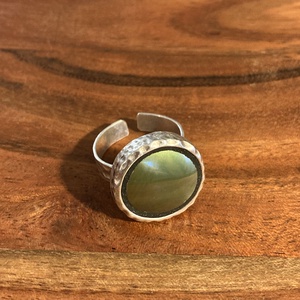 Eozinos Zsolnay mentett darabok - porcelán gyűrű - eozin mázas, állítható - Meska.hu