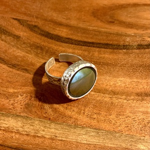 Eozinos Zsolnay mentett darabok - porcelán gyűrű - eozin mázas, állítható - ékszer - gyűrű - kerek gyűrű - Meska.hu