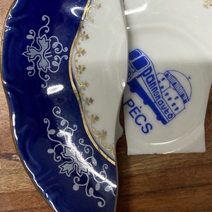 Zsolnay mentett darabok - porcelán nyaklánc - nemesacél csepp medálos nyaklánc - ékszer - nyaklánc - medálos nyaklánc - Meska.hu