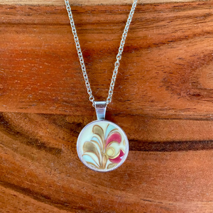 Ritka Zsolnay mentett darabok - porcelán nyaklánc - nemesacél csepp medálos nyaklánc - ékszer - nyaklánc - medálos nyaklánc - Meska.hu