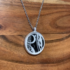 Mentett porcelán darabok - nyaklánc nemesacél lánccal - ékszer - nyaklánc - medálos nyaklánc - Meska.hu