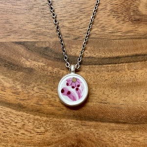 Mentett porcelán darabok - pici medálos nyaklánc - nemesacél lánccal, Ékszer, Nyaklánc, Medálos nyaklánc, Mozaik, Ékszerkészítés, MESKA