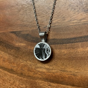 Mentett porcelán darabok - pici medálos nyaklánc - nemesacél - ékszer - nyaklánc - medálos nyaklánc - Meska.hu